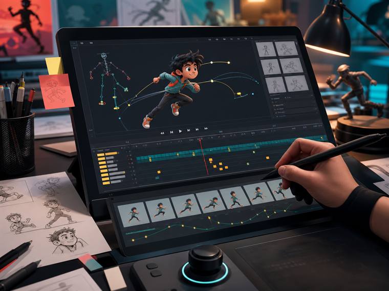 Animation course timeline and character rig